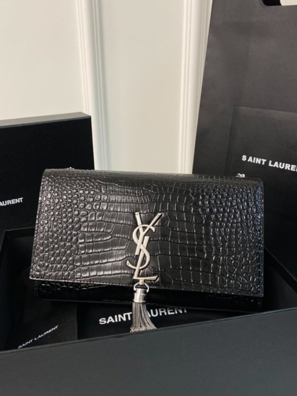 Yves Saint Laurent black bag